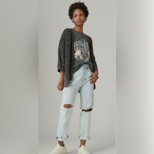 Lucky Brand Jean : 90s Loose Crop : high rise straight crop
